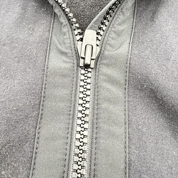 Athleta Hoodie Womens Small Black Full Zip Jacket Sweater Gym Thumbholes - Picture 3 of 4